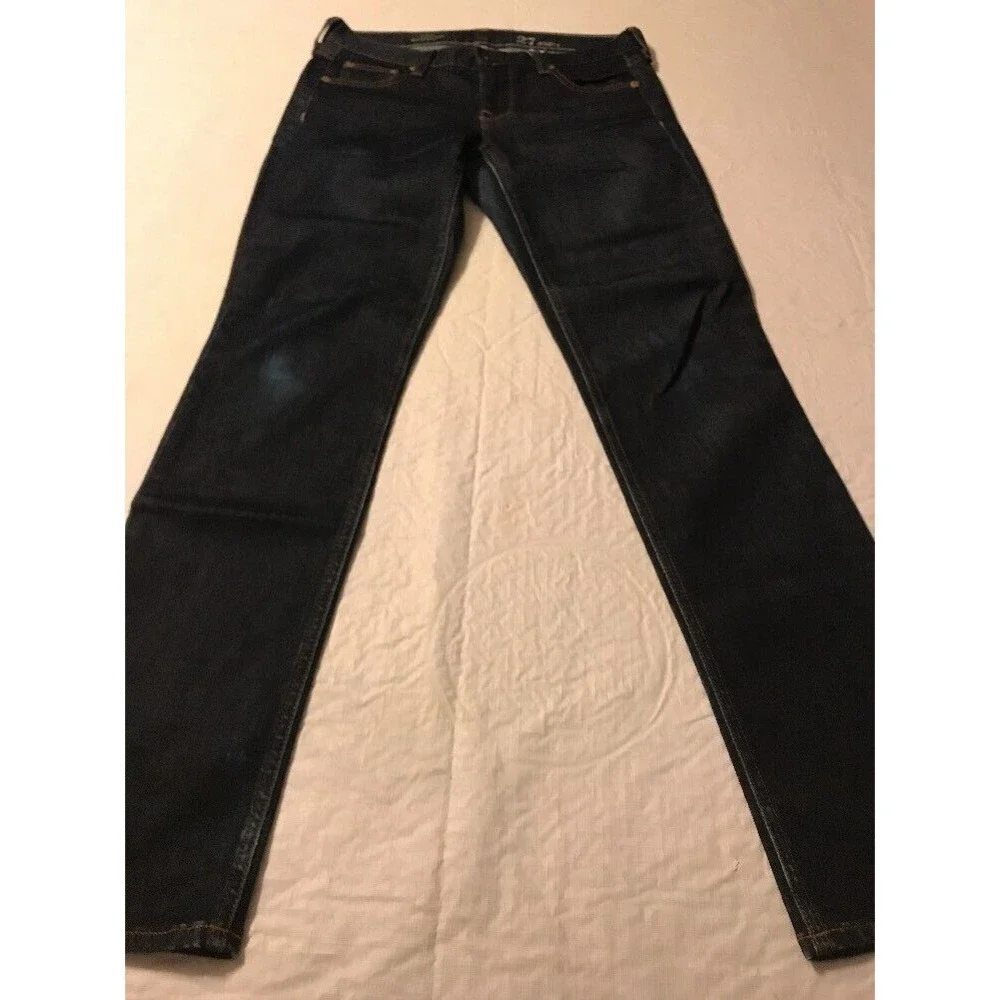 J. Crew Women's Jeans Matchstick Slim Straight Leg Dark Stretch Size 27 S X 31